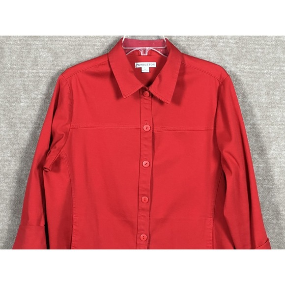 Pendleton Tops - Pendleton Button Up Shirt Jacket Women's Sz Large granny core Pockets Cotton